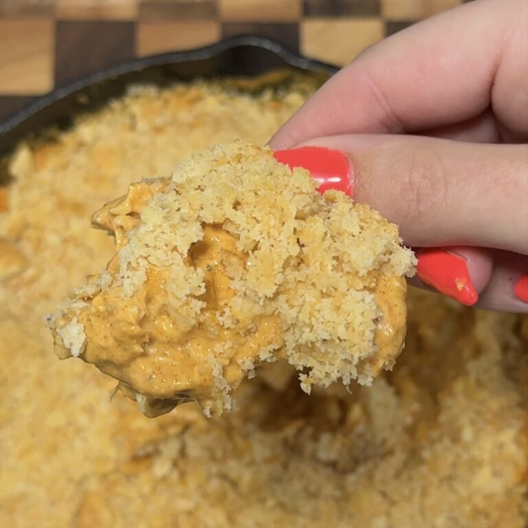 Baked Skillet Buffalo Chicken Dip