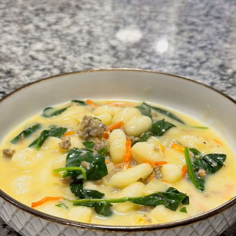 Creamy Sausage & Gnocchi Soup